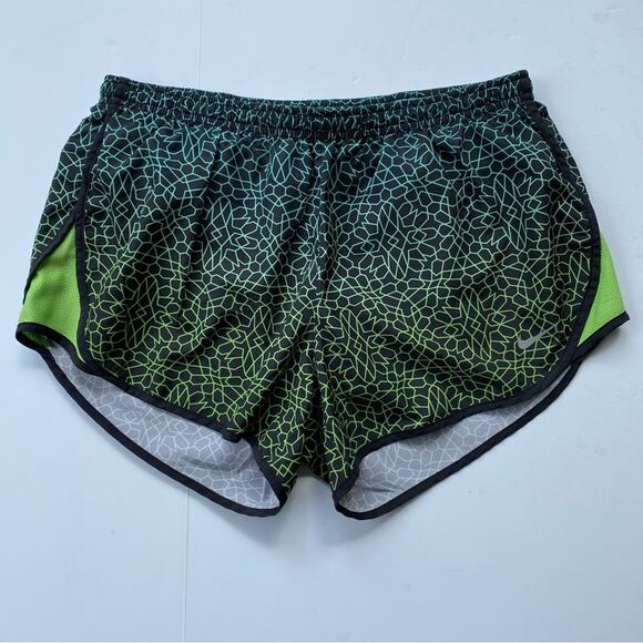 Nike Women's Dri-Fit Full Flex Running Athletic Shorts Medium Geometric Ombré - Picture 1 of 12